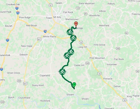 Holly Springs Siloam Connector map