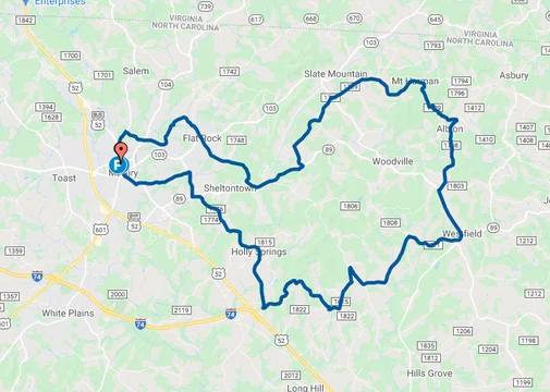 Mount Airy-Westfield map